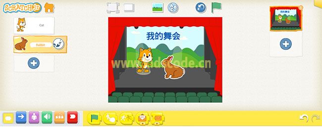 ScratchJR少兒編程啟蒙教程：第一章：舞會（下）-少兒編程教育網