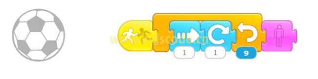 ScratchJR少兒編程啟蒙教程：第四章：踢足球游戲-少兒編程教育網