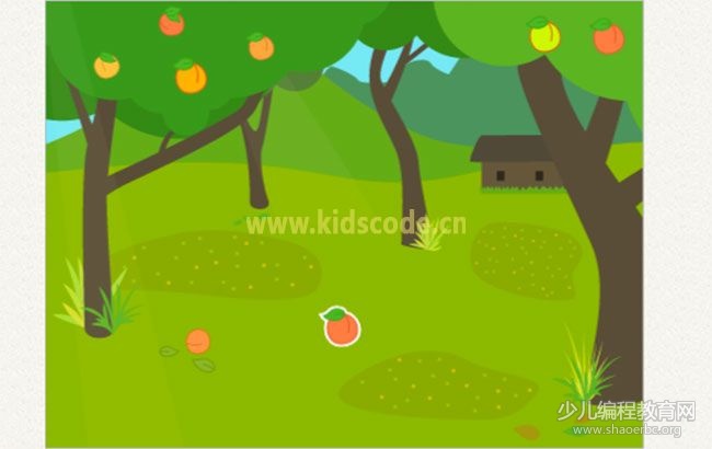 ScratchJR少兒編程啟蒙教程：第四章：摘桃子的游戲-少兒編程教育網