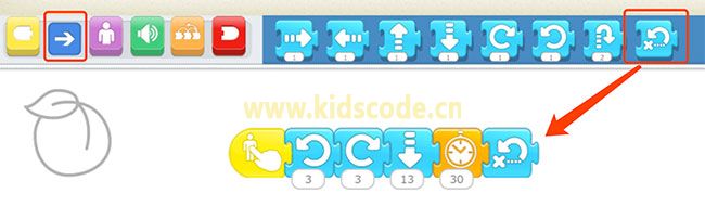 ScratchJR少兒編程啟蒙教程：第四章：摘桃子的游戲-少兒編程教育網