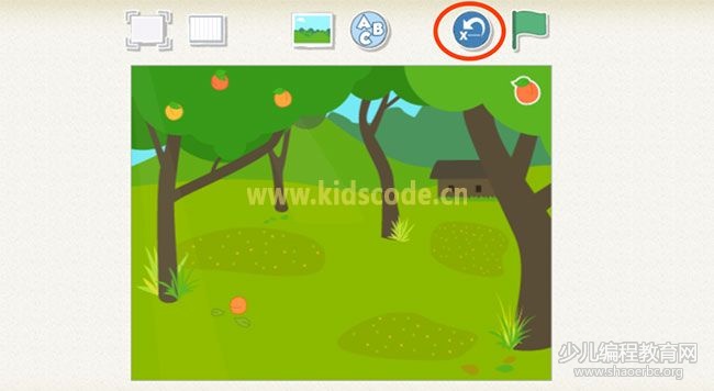 ScratchJR少兒編程啟蒙教程：第四章：摘桃子的游戲-少兒編程教育網