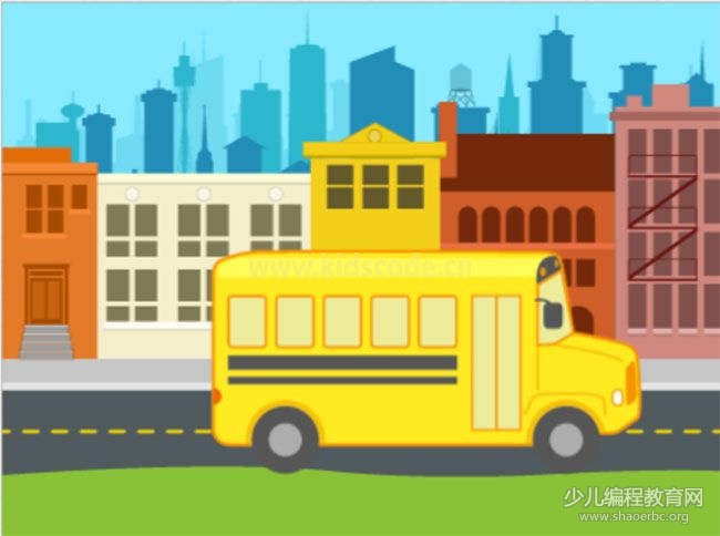 ScratchJR少兒編程啟蒙教程：第三章：有序上車的故事-少兒編程教育網